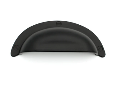 ELITE GEORGIA PULL HANDLE HOLE CENTRE 64MM ( LENGTH: 96mm x HEIGHT : 39mm )- SATIN BLACK & BRUSHED NICKEL