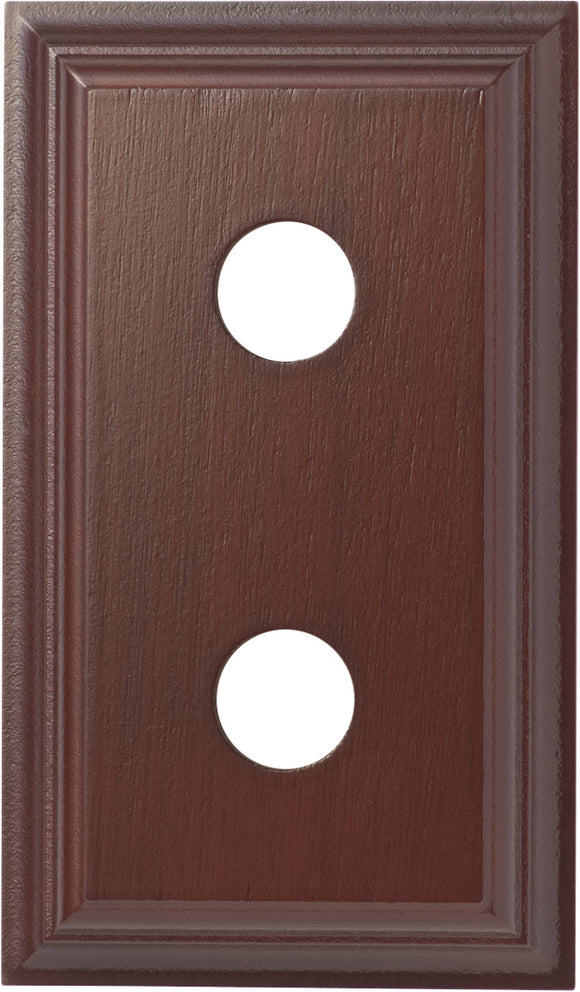 Switch Socket Block Classic Double Cedar H90xL155mm