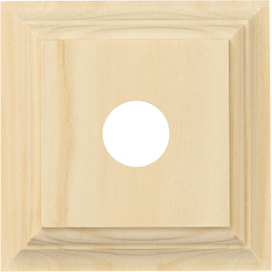 Switch Socket Block Classic Single Pine H90xW90mm