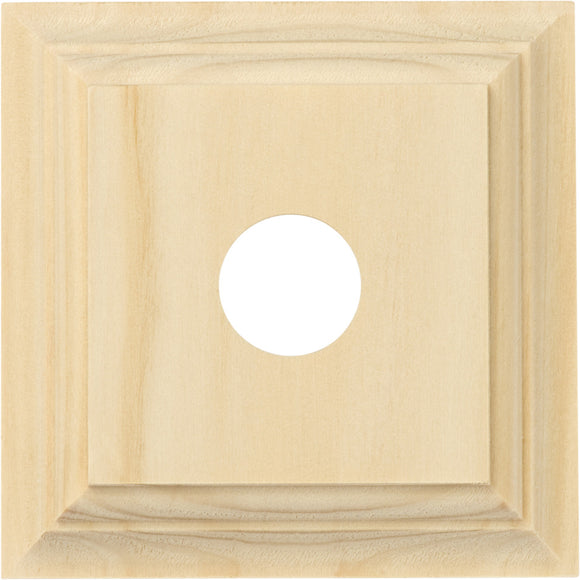 Switch Socket Block Classic Single Pine H90xW90mm