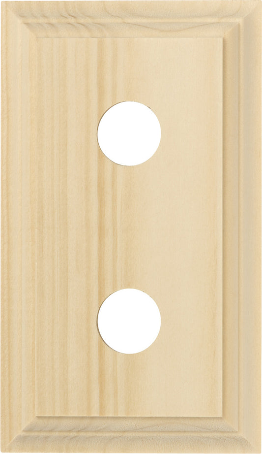 Switch Socket Block Classic Double Pine H90xL155mm
