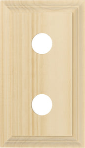 Switch Socket Block Classic Double Pine H90xL155mm