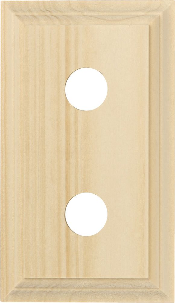 Switch Socket Block Classic Double Pine H90xL155mm