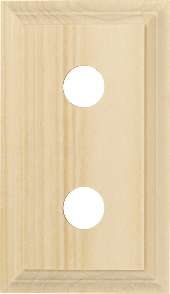 Switch Socket Block Classic Double Pine H90xL155mm