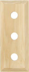 Switch Socket Block Classic Treble Pine H90xL225mm