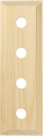 Switch Socket Block Classic Quad Pine H90xL280mm