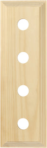 Switch Socket Block Classic Quad Pine H90xL280mm