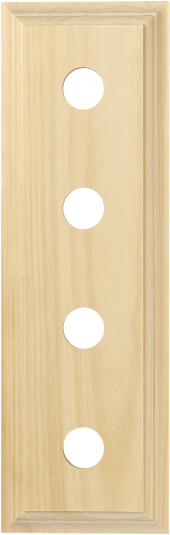 Switch Socket Block Classic Quad Pine H90xL280mm