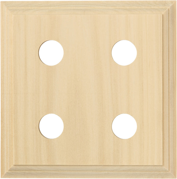 Switch Socket Block Classic Quad Pine H155xL155mm