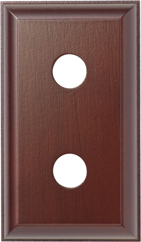 Switch Socket Block Traditional Double Cedar H90xL155mm