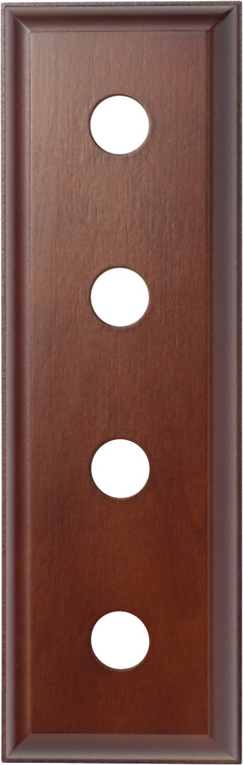 Switch Socket Block Traditional Quad Cedar H90xL280mm