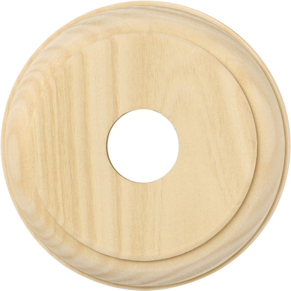 Switch Socket Block Traditional Round Single Pine D90mm