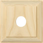 Switch Socket Block Traditional Single Pine H90xW90mm
