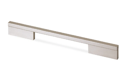 ELITE DESIGNER SLIM SQUARE HANDLE HOLE CENTRE AVAILABLE IN 4 SIZES : 160MM ,192MM ,256MM ,384MM  MATT CHROME