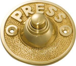 Bell Press Federation Round Polished Brass D63mm