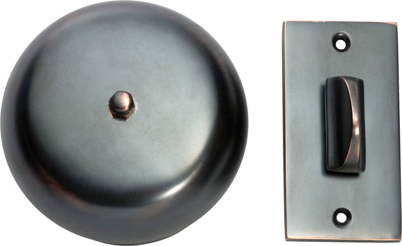 Turn Bell Plain Antique Copper D90mm