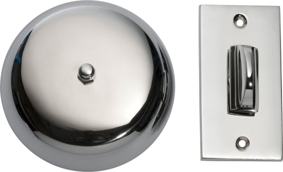 Turn Bell Plain Chrome Plated D90mm