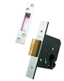 Sylvan Euro Profile Security Mortice Dead Lock  2.5" & 3"  Stainless Steel Finish