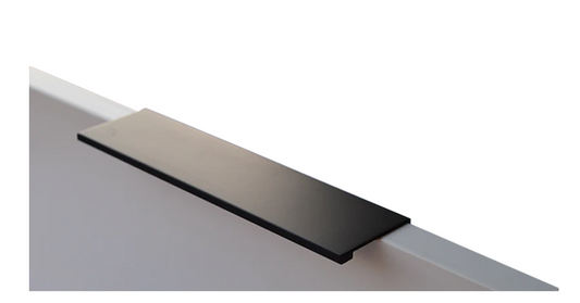 ELITE OVERLAY PULL HANDLE  HOLE CENTRE 64MM ,128MM & 192MM - SATIN BLACK & CHROME PLATED