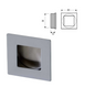 ELITE ROUND / SQUARE PULL HANDLE LENGTH : 40mm x WIDTH :40mm x DEPTH :10mm - SATIN CHROME & BRUSHED NICKEL