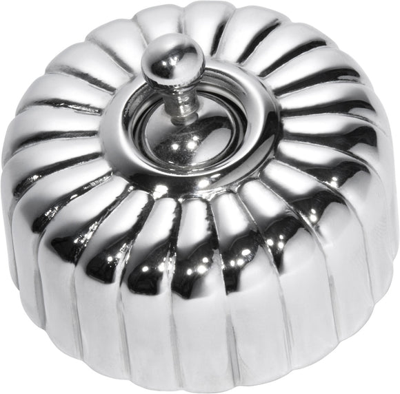 Switch Fluted Chrome Plated D55xP40mm