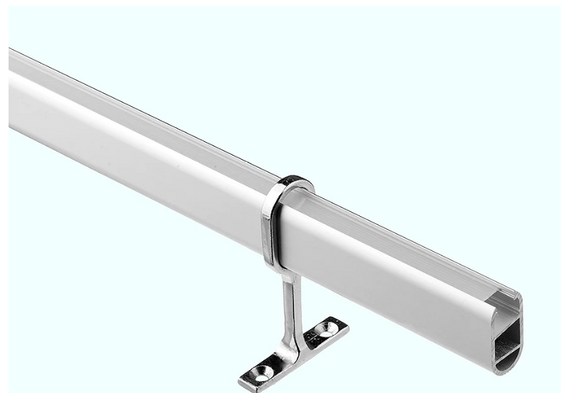 ELITE ATLAS LED SILVER WARDROBE RAIL EXTRUSION FINISH SILVER