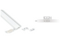 ELITE EOS LED STRIP 9.5MM SURFACE MOUNT EXTRUSION FINISH SILVER