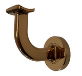 MILES NELSON BANNISTER BRACKET IN 9 COLOURS : BRASS ,CHROME ,FLORENTINE BRONZE ,ELECTROPLATED BLACK ,WHITE ,UN PLATED RAW ,SATIN CHROME ,SATIN GRAPHITE ,SATIN NICKEL