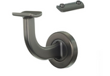 MILES NELSON BANNISTER BRACKET IN 9 COLOURS : BRASS ,CHROME ,FLORENTINE BRONZE ,ELECTROPLATED BLACK ,WHITE ,UN PLATED RAW ,SATIN CHROME ,SATIN GRAPHITE ,SATIN NICKEL