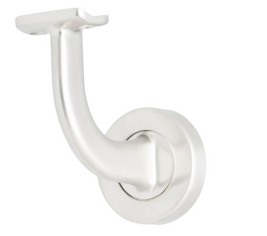MILES NELSON BANNISTER BRACKET IN 9 COLOURS : BRASS ,CHROME ,FLORENTINE BRONZE ,ELECTROPLATED BLACK ,WHITE ,UN PLATED RAW ,SATIN CHROME ,SATIN GRAPHITE ,SATIN NICKEL