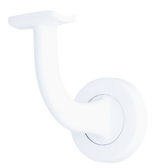 MILES NELSON BANNISTER BRACKET IN 9 COLOURS : BRASS ,CHROME ,FLORENTINE BRONZE ,ELECTROPLATED BLACK ,WHITE ,UN PLATED RAW ,SATIN CHROME ,SATIN GRAPHITE ,SATIN NICKEL