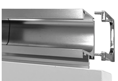 ELITE ALLEGRA END CAPS PAIR AVAILABLE IN 3 COLOURS : MIRROR NICKEL ,SATIN BLACK ,ARCTIC WHITE