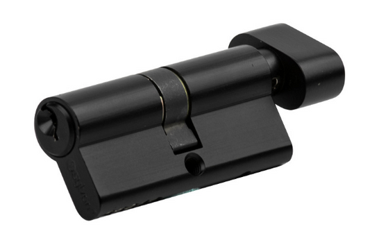 Sylvan Euro Cylinder & Turn 68mm 5 Pin - Black ,Graphite & Satin Nickel Finish