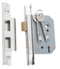 Mortice Lock 5 Lever Rebated Polished Nickel CTC57mm Backset 57mm
