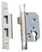 Mortice Lock Euro Rebated Satin Nickel CTC47.5mm Backset 46mm