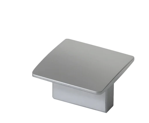 ELITE MICHELLE SQUARE KNOB LENGTH : 36mm x WIDTH : 36mm x HEIGHT :21mm - BRUSHED NICKEL & MATT CHROME