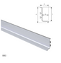 ELITE APOLLO TOP HANDLE PROFILE LENGTH : 3MTR ,HEIGHT : 41mm ,WIDTH : 19mm - MATT CHROME ,SATIN BLACK & ARCTIC WHITE