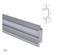 ELITE NOVARA G CENTRAL PROFILE LENGTH : 3MTR ,HEIGHT : 35mm ,WIDTH : 18mm - MATT CHROME