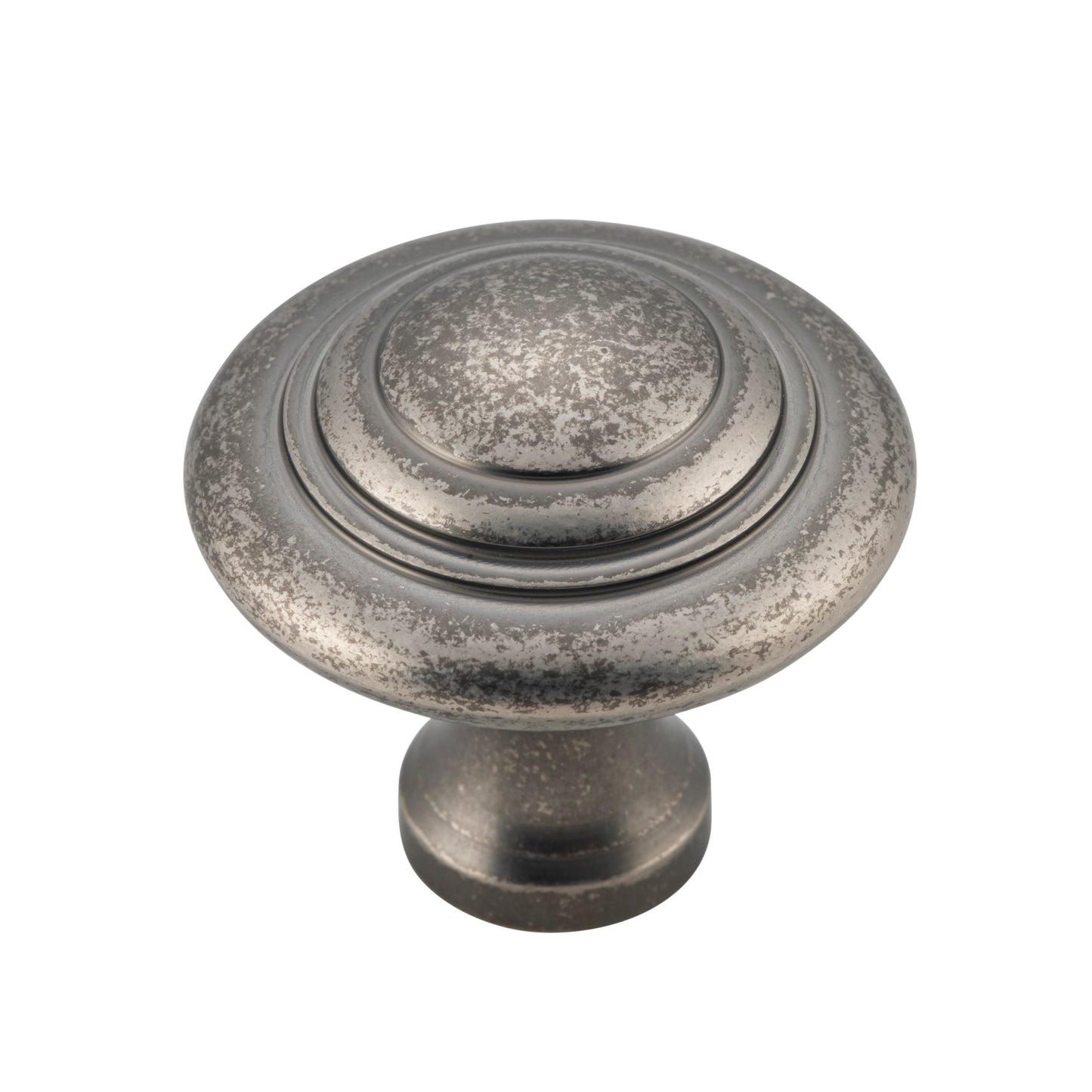 Cupboard Knob Domed Rumbled Nickel D38xP35mm