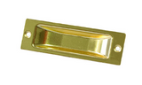 Sylvan Square Flush Pull 4"  - Chrome plate ,Polished Brass, & Satin Nickel Finish
