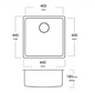 MERCER DC104 SINGLE BOWL SQUARE TOP/UNDER MOUNT