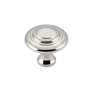 Cupboard Knob Domed Polished Nickel D32xP29mm