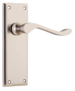 Door Lever Camden Latch Pair Satin Nickel H152xW50xP60mm