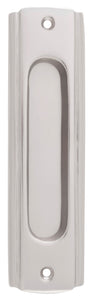 Sliding Door Pull Traditional Satin Nickel H150xW43mm