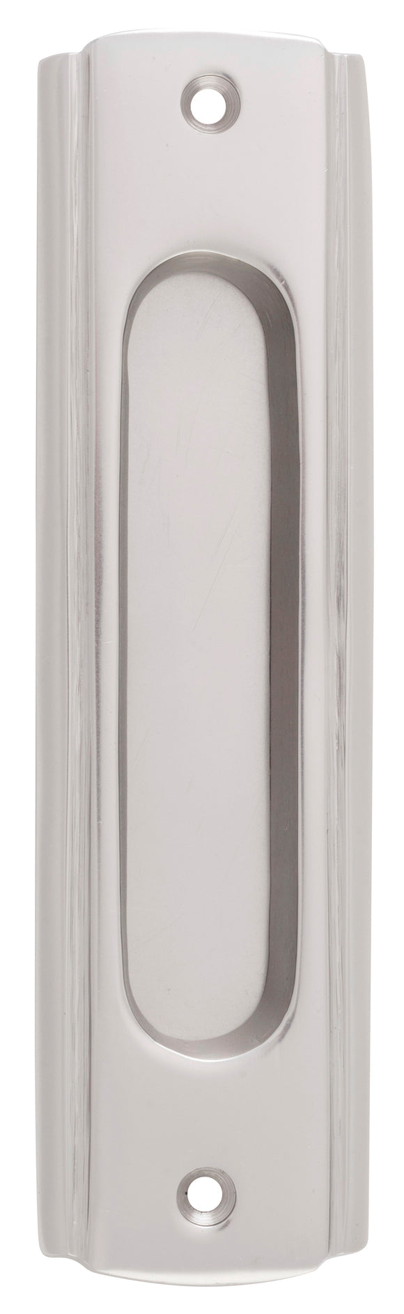 Sliding Door Pull Traditional Satin Nickel H150xW43mm