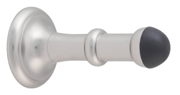 Door Stop Concealed Fix Small Satin Nickel D43xP80mm