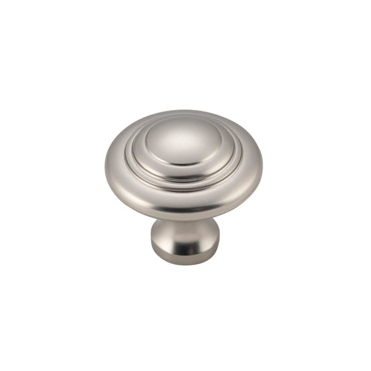 Cupboard Knob Domed Satin Nickel D25xP24mm