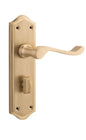 Door Lever Henley Privacy Pair Satin Brass H180xW50xP58mm
