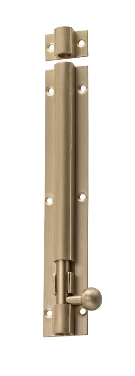 Barrel Bolt Satin Brass L150xW25mm Bolt 7.5mm