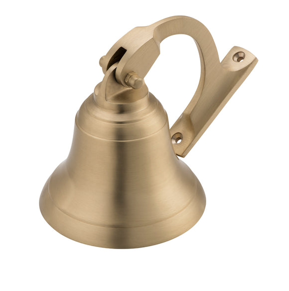 Ships Bell Satin Brass D100mm